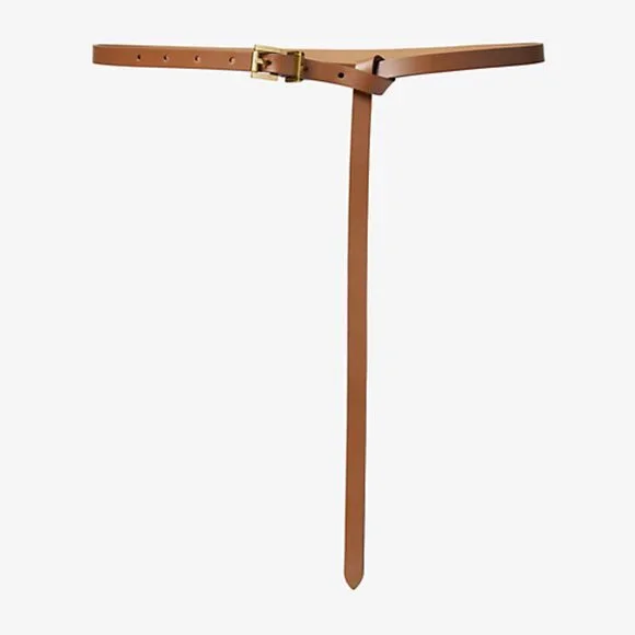 Brand New Michael Kors Skinny Leather Belt, - Picture 2 of 7